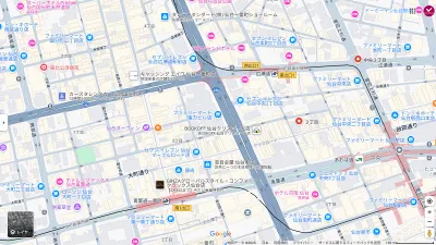 Google Map（DMMバーチャルオフィス仙台店）